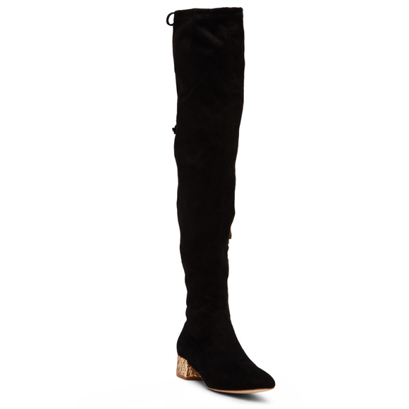 Catherine Malandrino Shoes - Catherine Malandrino Glitter Over-the-Knee Boot 6